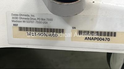 Datex-Ohmeda Aisys Anaesthesia Machine Software Version na with GE Dash 4000 Monitor, Hoses, Absorber and Bellows (Powers Up - Faulty Display - See Photo) - 7