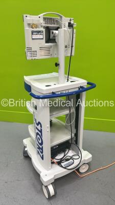 Karl Storz 200450 20 tele pack X Endoscopy System Model 200450 20 Software Version 4.11 with Storz telecam pal 20212030 PAL Camera Head on Stand (Powers Up) **CI037** - 7