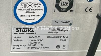 Karl Storz 200450 20 tele pack X Endoscopy System Model 200450 20 Software Version 4.11 with Storz telecam pal 20212030 PAL Camera Head on Stand (Powers Up) **CI037** - 8