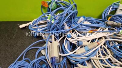 Job Lot of Various Patient Monitoring Cables - 2