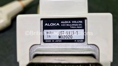 Aloka UST-9115-5 Ultrasound Transducer / Probe (Untested, Small Mark on Head - See Photo) - 7