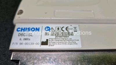 Chison D6C15L 6.0MHz Ultrasound Transducer / Probe *Mfd 2016* (Untested) - 6