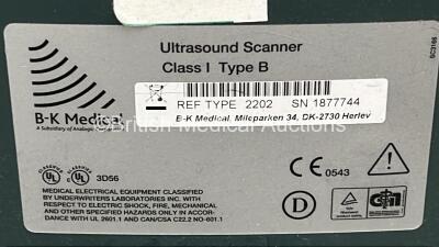 BK Medical Pro Focus Flat Screen Ultrasound Scanner *S/N 1877744* (Powers Up) ***IR434*** - 7