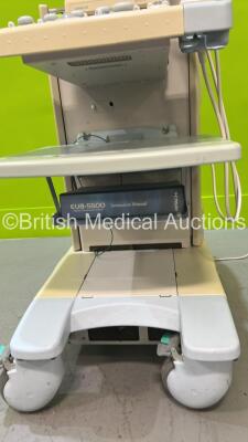 Hitachi EUB-5500 Ultrasound Scanner with 1 x Transducer / Probe (EUP-C514 5-2) (Powers Up - 110v - Hard Drive Removed) * SN SE10141508 * - 5