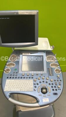 GE Voluson E8 Expert Flat Screen Ultrasound Scanner *S/N D01054* **Mfd 09/2007* with Sony UP-D898MD Digital Graphic Printer (Powers Up - HDD REMOVED) ***IR983*** - 4