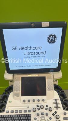 GE Logiq E9 Flat Screen Ultrasound Scanner Ref 5205000-8 *S/N 138733US1* **Mfd 03/2015** with Sony UP-D898MD Digital Graphic Printer (Powers Up - HDD REMOVED) - 3