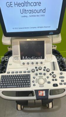 GE Logiq E9 Flat Screen Ultrasound Scanner Ref 5205000-8 *S/N 138733US1* **Mfd 03/2015** with Sony UP-D898MD Digital Graphic Printer (Powers Up - HDD REMOVED) - 4