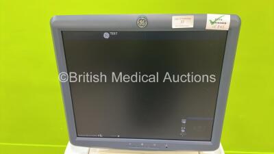 GE Logiq E9 Flat Screen Ultrasound Scanner Ref 5205000-6 *S/N 108186US8* **Mfd 10/2011** Software Version R4 Software Revision 2.1 with Sony UP-D897 Printer (Powers Up) ***IR845*** - 4