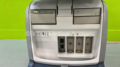 GE Logiq E9 Flat Screen Ultrasound Scanner Ref 5205000-6 *S/N 108186US8* **Mfd 10/2011** Software Version R4 Software Revision 2.1 with Sony UP-D897 Printer (Powers Up) ***IR845*** - 5