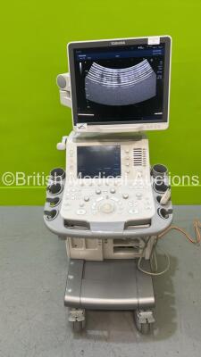 Toshiba Aplio 400 TUS-A400 Flat Screen Ultrasound Scanner *S/N W1D12Z3233* **Mfd 2012-12** Software Version AB_V3.00*R003 with 1 x Transducer / Probe (PVT-674BT *Mfd 2016-09*) (Powers Up) ***CI043***