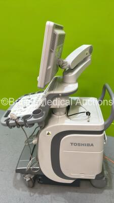 Toshiba Aplio 400 TUS-A400 Flat Screen Ultrasound Scanner *S/N W1D12Z3233* **Mfd 2012-12** Software Version AB_V3.00*R003 with 1 x Transducer / Probe (PVT-674BT *Mfd 2016-09*) (Powers Up) ***CI043*** - 5