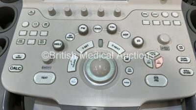 Toshiba Aplio 400 TUS-A400 Flat Screen Ultrasound Scanner *S/N W1E1343656* **Mfd 2013-04** Software Version AB_V3.00*R003 with 1 x Transducer / Probe (PVT-674BT *Mfd 2021-03*) (Powers Up) ***CI042*** - 2