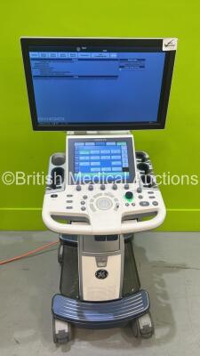 GE Logiq P9 Flat Screen Ultrasound Scanner Ref R2 *S/N LP90000337* **Mfd 2016** Software Version R2 Revision 0.4 (Powers Up - Damage to Lower Trim - See Pictures) - 15