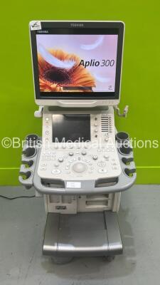 Toshiba Aplio 300 TUS-A300 Flat Screen Ultrasound Scanner *S/N EDB1432278* **Mfd 2014** Software Version AB_V4.00*R003