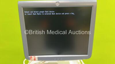 GE Voluson E8 Expert Flat Screen Ultrasound Scanner *S/N D23963* **Mfd 2015** with 3 x Transducers / Probes (RIC-9-D Ref H48651MS *Mfd 2008* / IC5-9-D Ref 5492351 *Mfd 2017* and C1-5-D Ref 5261135 *Mfd 2015*) Sony UP-D898MD Digital Graphic Printer and Son - 3