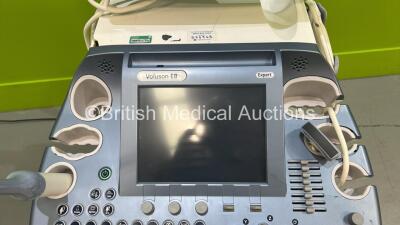 GE Voluson E8 Expert Flat Screen Ultrasound Scanner *S/N D23963* **Mfd 2015** with 3 x Transducers / Probes (RIC-9-D Ref H48651MS *Mfd 2008* / IC5-9-D Ref 5492351 *Mfd 2017* and C1-5-D Ref 5261135 *Mfd 2015*) Sony UP-D898MD Digital Graphic Printer and Son - 4