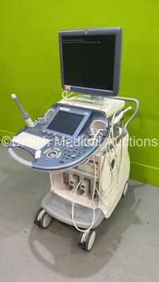 GE Voluson E8 Expert Flat Screen Ultrasound Scanner *S/N D23963* **Mfd 2015** with 3 x Transducers / Probes (RIC-9-D Ref H48651MS *Mfd 2008* / IC5-9-D Ref 5492351 *Mfd 2017* and C1-5-D Ref 5261135 *Mfd 2015*) Sony UP-D898MD Digital Graphic Printer and Son - 11