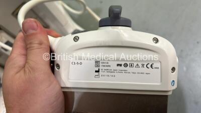 GE Voluson E8 Expert Flat Screen Ultrasound Scanner *S/N D23963* **Mfd 2015** with 3 x Transducers / Probes (RIC-9-D Ref H48651MS *Mfd 2008* / IC5-9-D Ref 5492351 *Mfd 2017* and C1-5-D Ref 5261135 *Mfd 2015*) Sony UP-D898MD Digital Graphic Printer and Son - 20