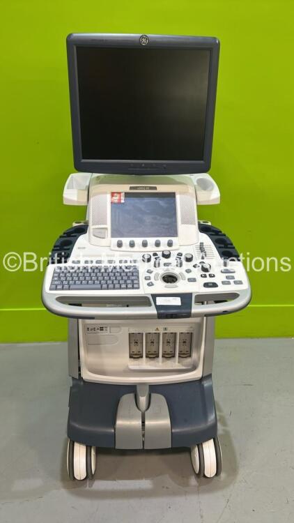 GE Logiq E9 Flat Screen Ultrasound Scanner Ref 5205000-7 *S/N 121917US9* **Mfd 10/2013** and Sony UP-D897 DIgital Graphic Printer (No Power - HDD REMOVED) ***IR975***