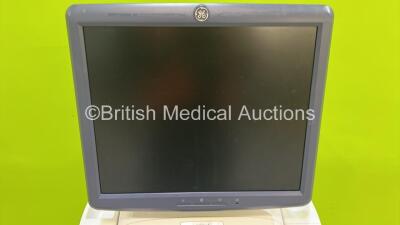 GE Logiq E9 Flat Screen Ultrasound Scanner Ref 5205000-7 *S/N 121917US9* **Mfd 10/2013** and Sony UP-D897 DIgital Graphic Printer (No Power - HDD REMOVED) ***IR975*** - 3