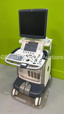 GE Logiq E9 Flat Screen Ultrasound Scanner Ref 5205000-7 *S/N 121917US9* **Mfd 10/2013** and Sony UP-D897 DIgital Graphic Printer (No Power - HDD REMOVED) ***IR975*** - 8