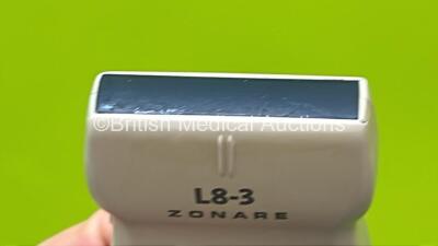 Zonare Z.One Scan Engine Part No 82001-20 *S/N 01757S207B* Version 3.1 with 2 x Transducer / Probes (C5-2 and L8-3) and Sony UP-D897 DIgital Graphic Printer on Zonare Z.One Smart Cart (Powers Up) - 7