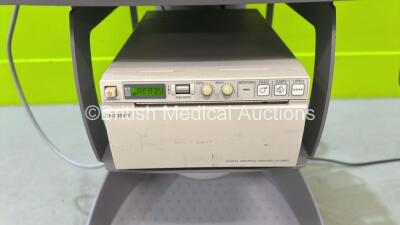 Zonare Z.One Scan Engine Part No 82001-20 *S/N 03474s209B* Version 4.8 with 2 x Transducer / Probes (C5-2 and L8-3) and Sony UP-D897 DIgital Graphic Printer on Zonare Z.One Smart Cart (Powers Up) - 5