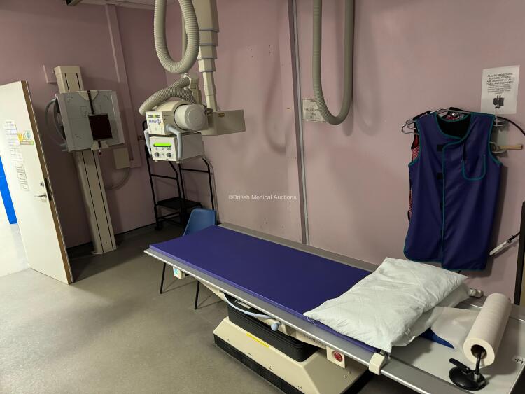 Siemens Tosrad X-ray Bucky Room *Mfd - 2002* with 2023 Varex OPTI150 Tube, Overhead Bucky, Wall Stand, Ceiling Rails and Operator Console, The System has been Professionally De-Installed and Fully Functional *Q971*