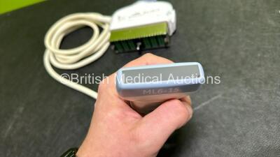 GE ML6-15-D Ultrasound Transducer / Probe *Mfd - 01/2022* in Case (Untested, Mark to Head - See Photo) - 3