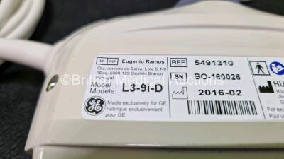 GE L3-9i-D Ref 5491310 Ultrasound Transducer / Probe *Mfd 2016* in Box *Untested* - 8