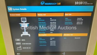 NeuroSigns V4 System Ref 4230-000 with Accessories (Powers Up) *S/N 0051* **Mfd 2020* ***CD093*** - 2