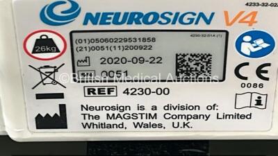 NeuroSigns V4 System Ref 4230-000 with Accessories (Powers Up) *S/N 0051* **Mfd 2020* ***CD093*** - 4