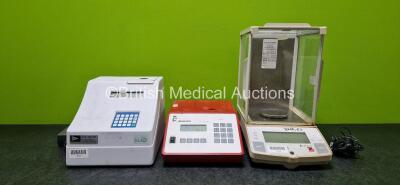 Job Lot Including 1 x Biometra Personal Cycler (Powers Up), 1 x Turner Designs Luminometer TD-20/20 Unit (Powers Up) and 1 x Ohaus Explorer E11140 Analytical Balance Scale Unit (Untested) *Asset 16610 / 16594 / NA* *14/08/2024*