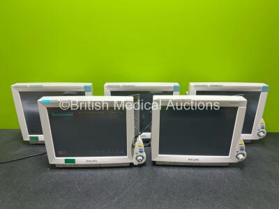 5 x Philips IntelliVue MP70 Patient Monitors, 1 x Philips IntelliVue X2 Module (3 x Power Up, 2 x Draw power - See Photos)