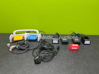 Job Lot Including 1 x Conmed Dual Footswitch with Gas Hose, 2 x Power Supplies, 2 x Covidien Idrive *0123 / 239919*