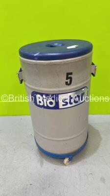 Bio Stor Liquid Nitrogen Container on Trolley