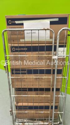 Large Quantity of Plastic Surgical Instrument Trays (Cage Not Included) - 3