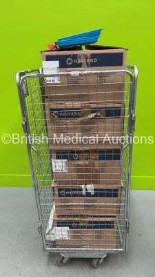 Large Quantity of Plastic Surgical Instrument Trays (Cage Not Included)