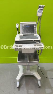 GE MAC 5500 HD ECG Machine with 10-Lead ECG Lead on Stand (Powers Up) ***CD095***