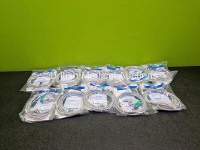 11 x Fukuda Denshi Ref CI0-05CTP-5NU Patient Cables (Like New in Packaging)