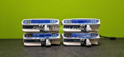 4 x BD Alaris Guardrails Plus CC Syringe Pumps *All Mfd 2020* (All Power Up) *SN 372034997 / 372038284 / 372035003 / 372035038*