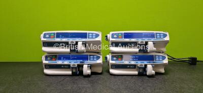 4 x BD Alaris Guardrails Plus CC Syringe Pumps *All Mfd 2020* (All Power Up) *SN 372034996 / 372035053 / 372035002 / 372034998*