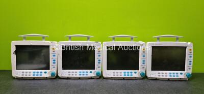 4 x Datex-Ohmeda S/5 Patient Monitors for Spares and Repairs (All Damaged - See Photos)