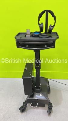 Wireless Theatre Audio System on Parity Medical Trolley with Headset and Footswitch (Powers Up) *813-001*