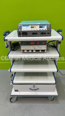 1 x Bovie IDS-200 Electrosurgical Unit and 1 x Valleylab Force FX-8C Electrosurgical / Diathermy Unit on RB Trolley (Both Power Up) *F0H14025A / BV4209004*