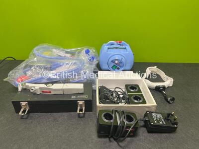 Mixed Lot Including 2 x NT300 Docking Station (Both Untested), 1 x Medix Econoneb Nebuliser 1 x Welch Allyn Ref46000 Headlight, 1 x Clement Clarke Perkins MK2 Hand-Held Applanation Tonometer in Case, 4 x Fisher & Paykel RT330 Optiflow Tubing Kits *1011014