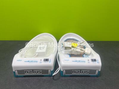 2 x Natus neoBLUE Cozy LED Phototherapy Systems (Untested Due to No Power Supply)