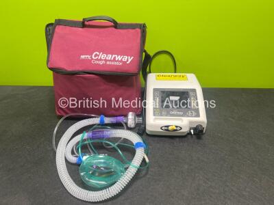 1 x B&D Electromedical Nippy Clearway Cough Assistor Unit with Gas Hose Attachments in Carry Bag *2014-21645*