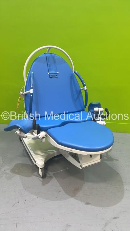 BorCAD PPA-AB36 Electric Birthing Beds with Stirrups, Cushions and Controller (Powers Up) *S/N 2616*