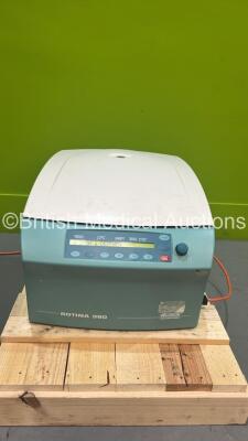 Hettich Rotina 380 Centrifuge Ref 1701 (Powers Up - Lid Will Not Stay in the Up Position) *S/N 0001964-04* **Mfd 2013**